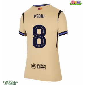 Barcelona Pedri Gonzalez #8 Bortatröja Kvinnor 2025-26 Kortärmad